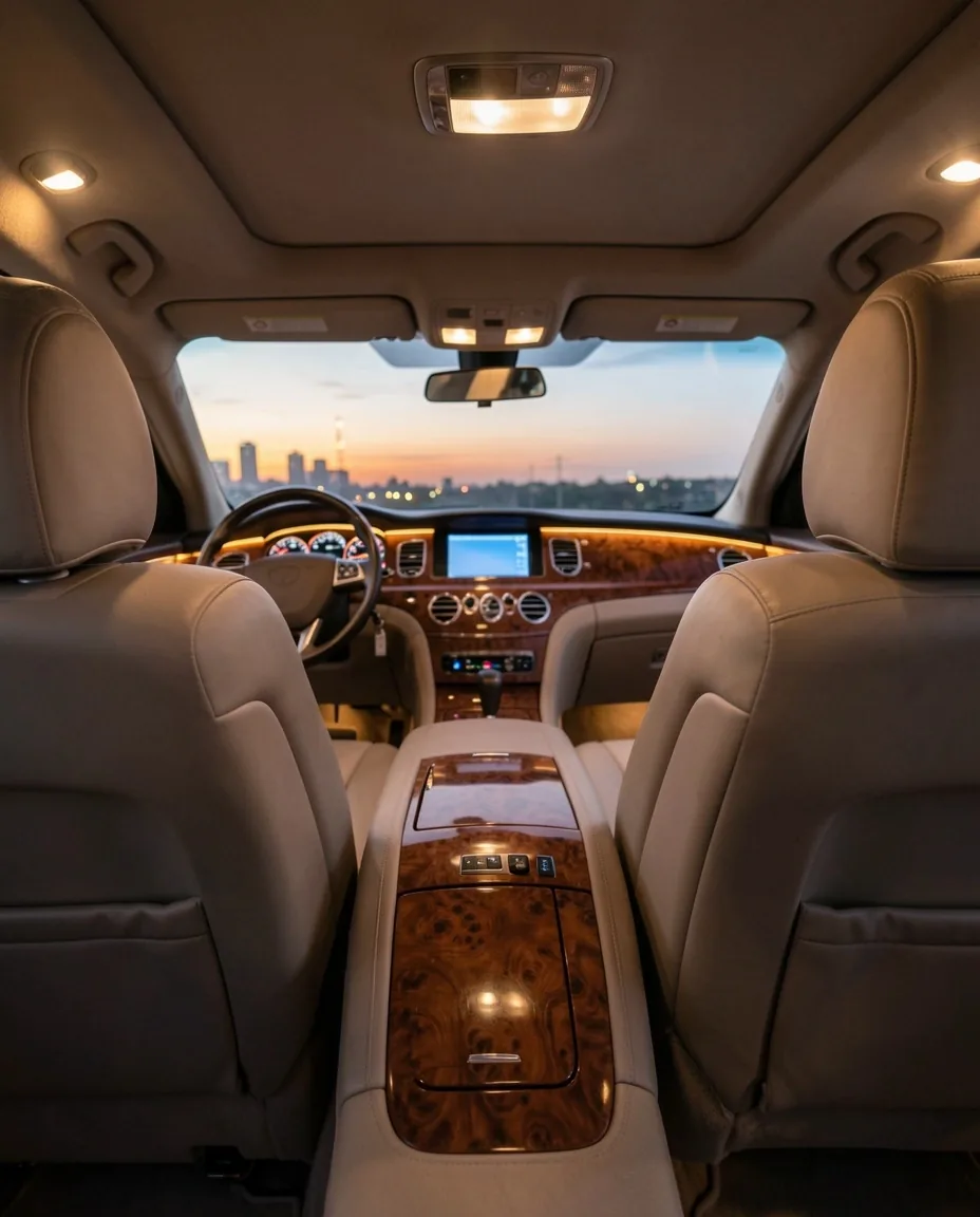 Luxe zakelijke limousine interieur Dylvoria